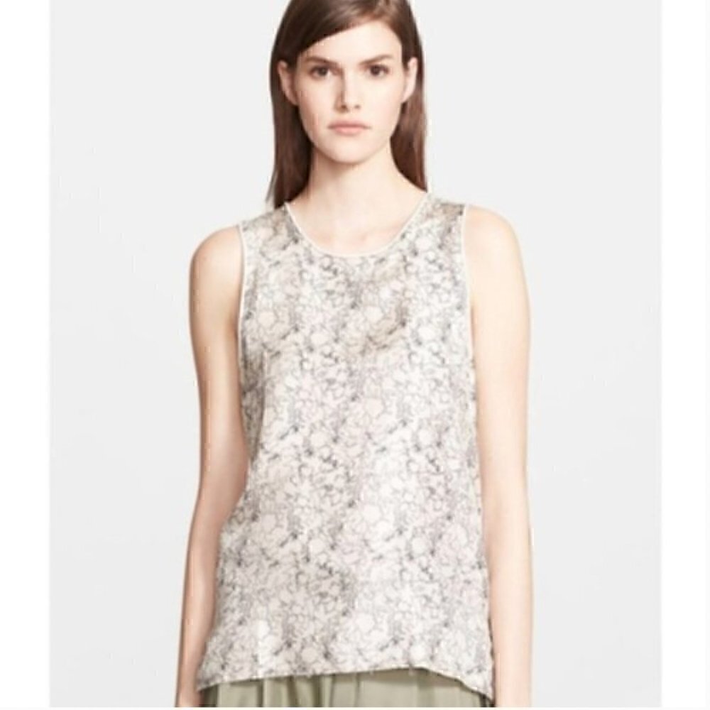 Rag & Bone Clayton Silk Cotton Tank Top Size Small
